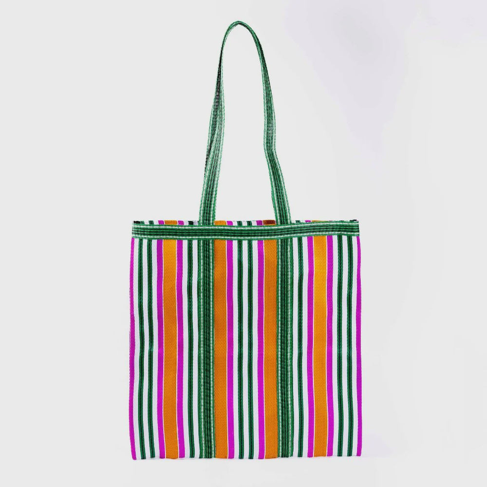 Parisian Cool Ajaccio Fuchsia Green Tote