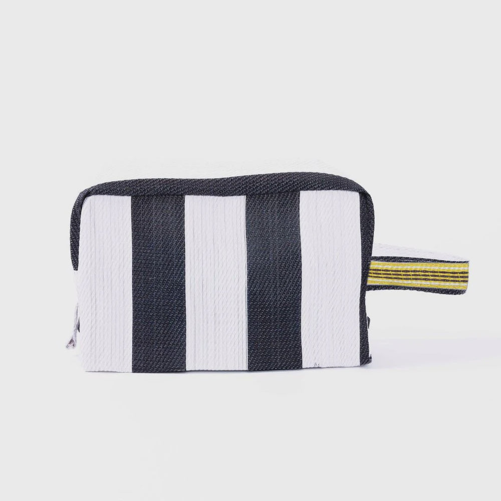 Parisian Cool Deauville Cream Black Toiletry Bag