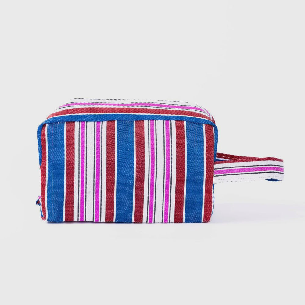 Parisian Cool- Monaca Pink Raspberry Navy Toiletry Bag