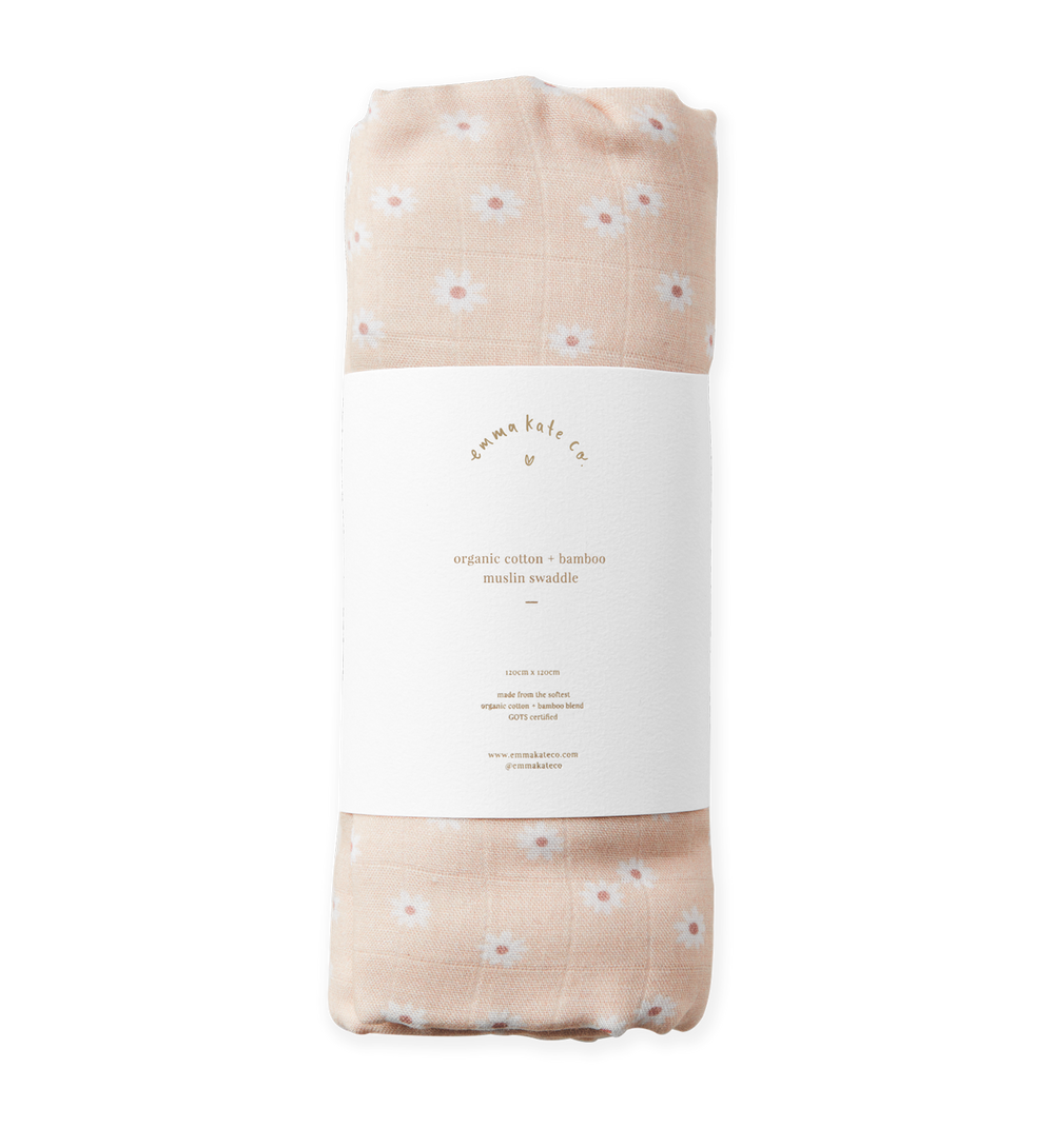 Baby Swaddle- Daisies