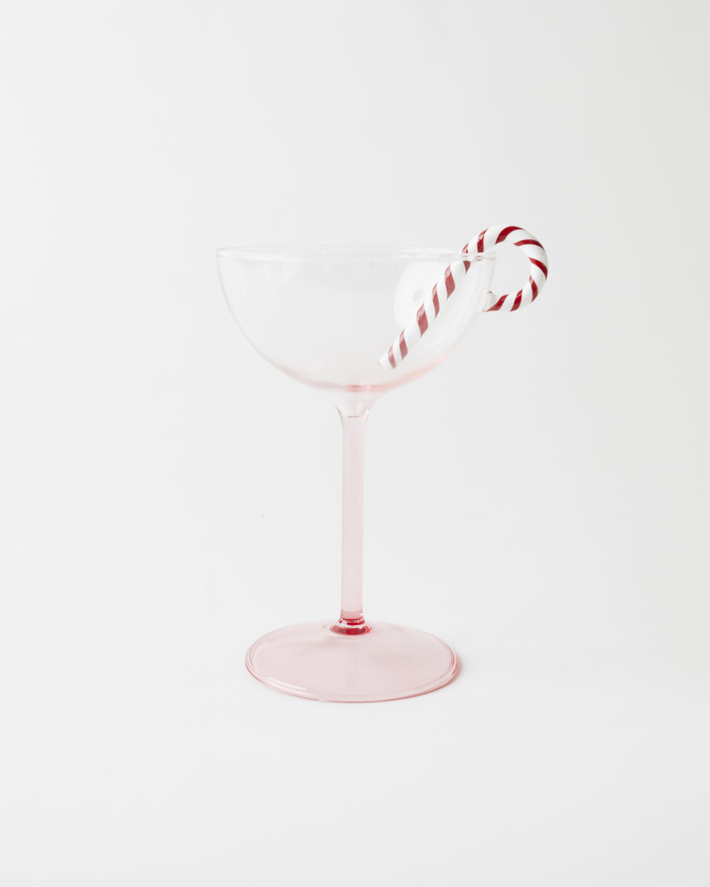 Candy Cane Coupe Glass 2P Set One Size