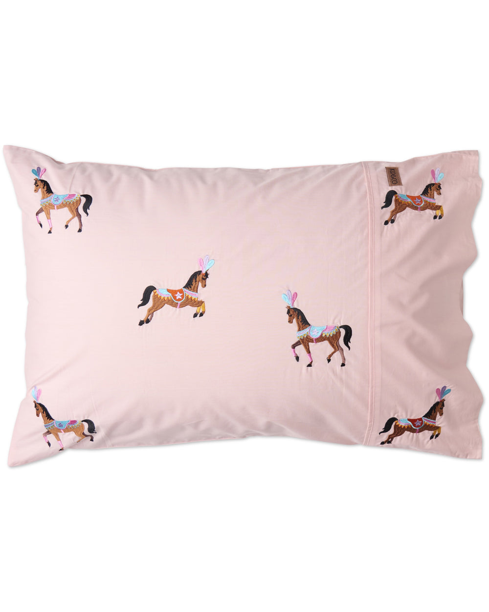 Circus Pony Embroidered Cotton Pillowcase 1P Single