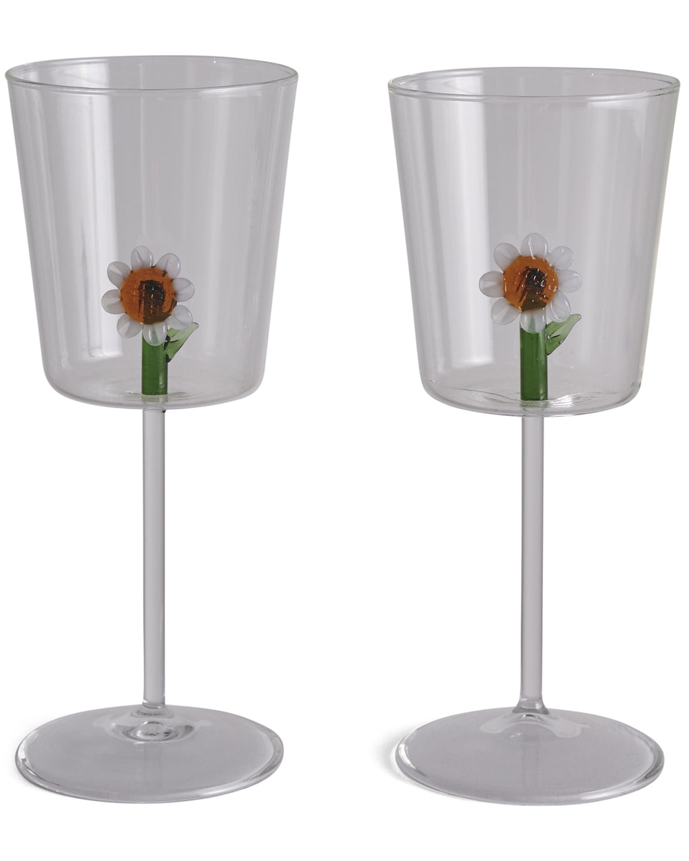 Fleur Wine Glass 2P Set One Size