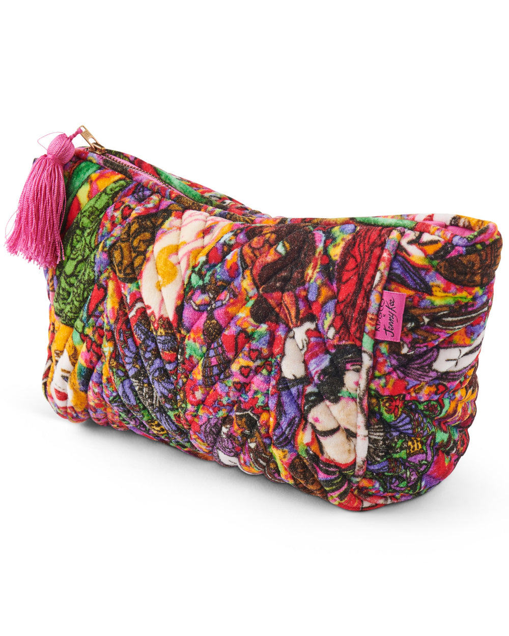 Kip&Co x Jenny Kee Goddesses Velvet Toiletry Bag One Size