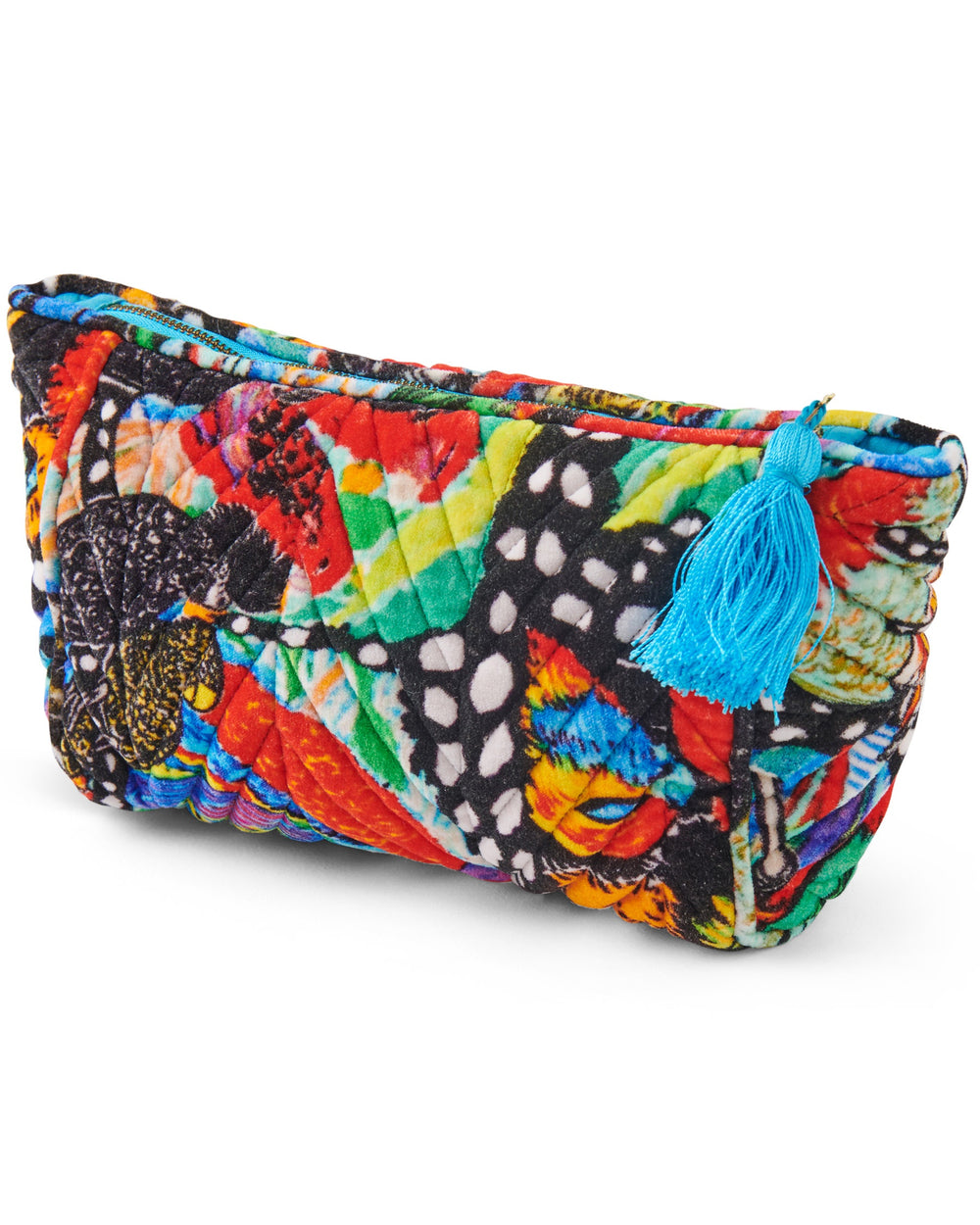 Kip&Co x Jenny Kee Parrots & Cockatoos Velvet Toiletry Bag One Size