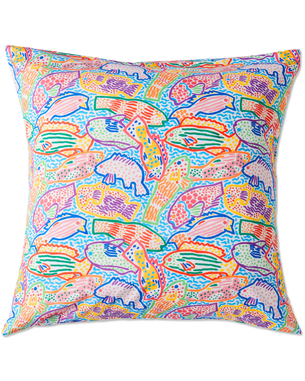 Kip&Co x Ken Done Rainbow Fish Organic Cotton Standard Pillowcases 2P Set