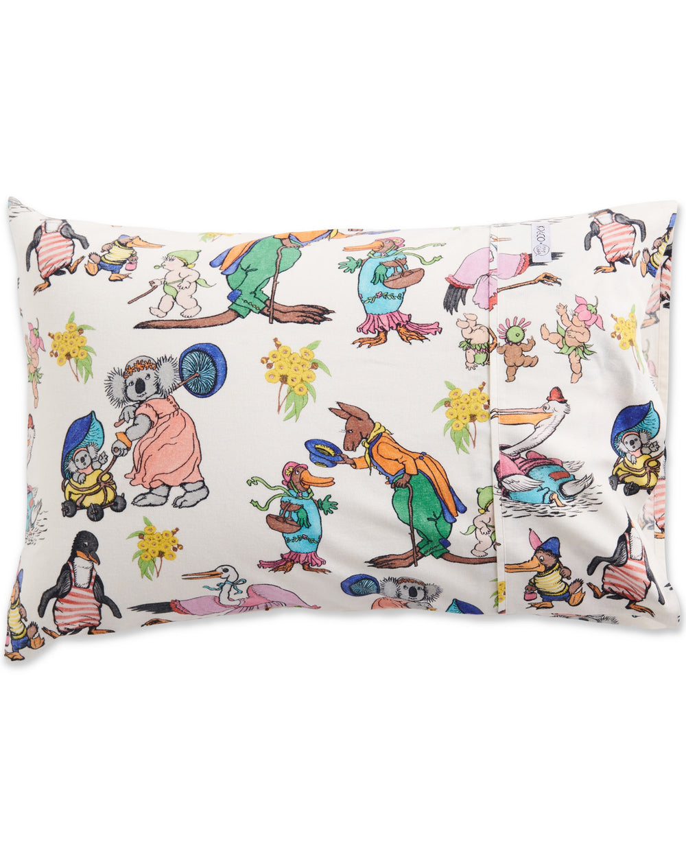 Kip&Co x May Gibbs Out and About Flannelette Pillowcase 1P Single