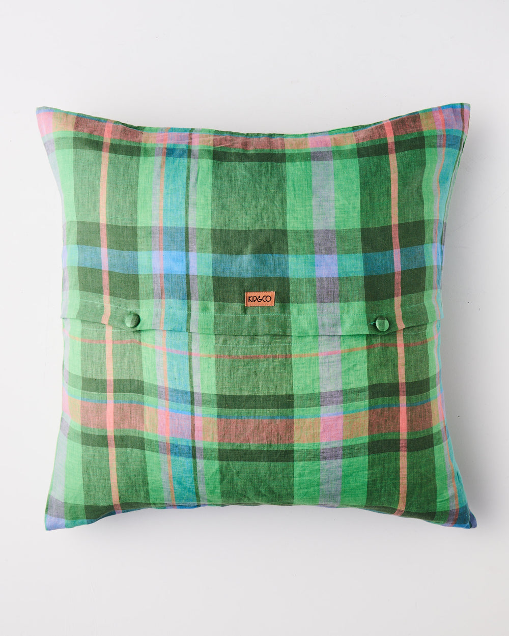 Jewel Of The Nile Tartan Linen European Pillowcases 2P Set