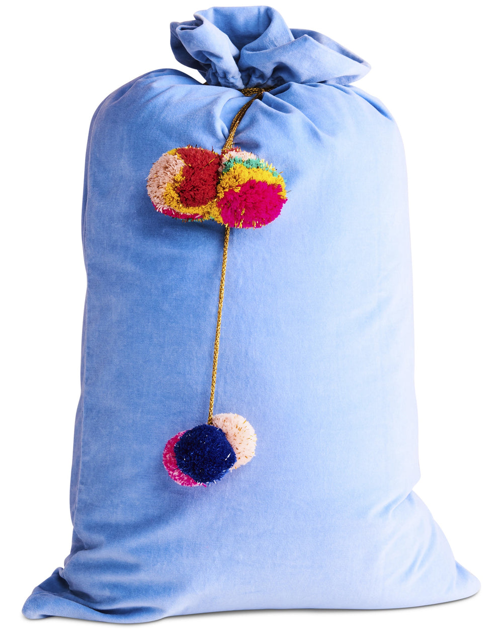 Brilliant Blue Velvet Santa Sack One Size