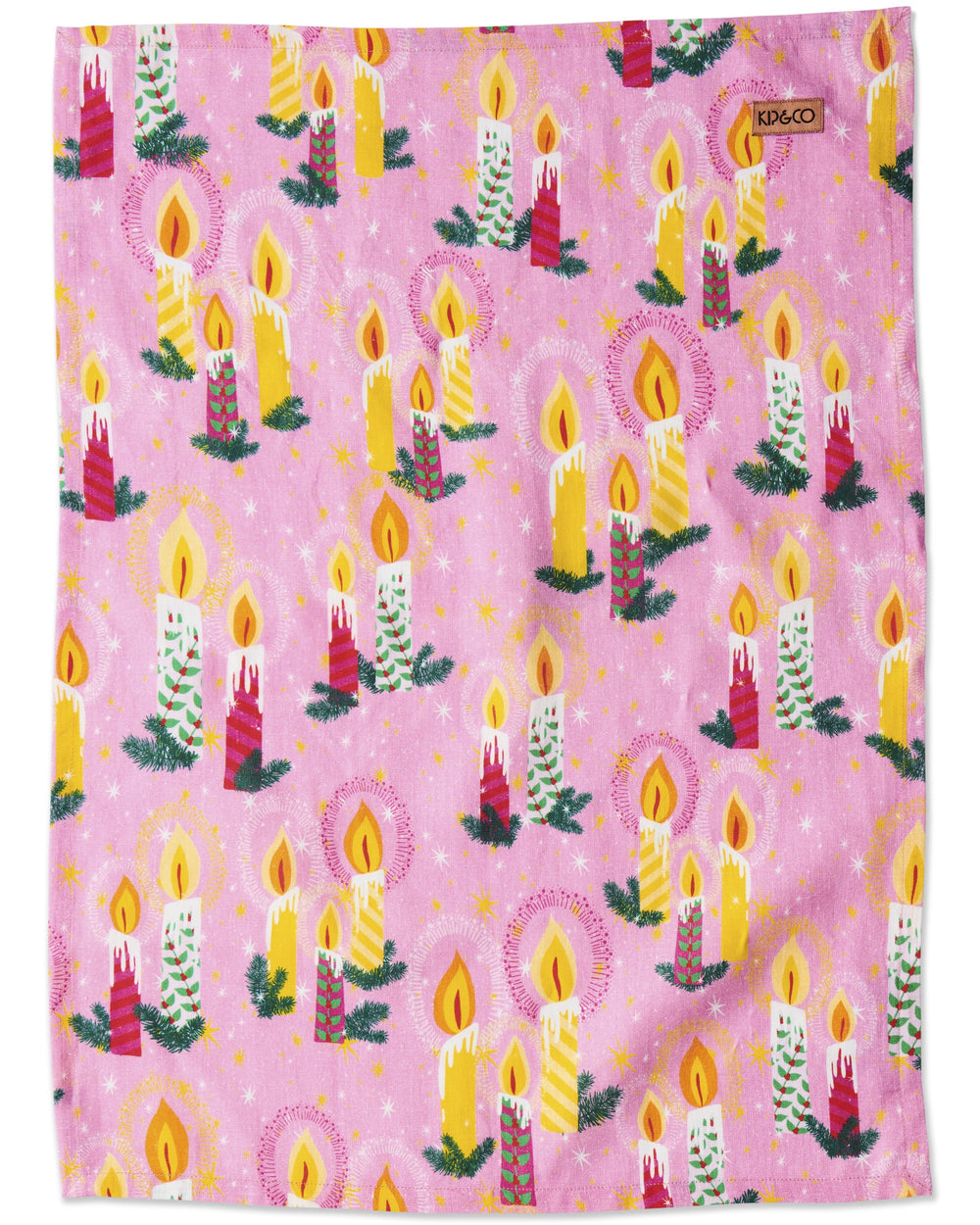 Candlelight Linen Tea Towel One Size