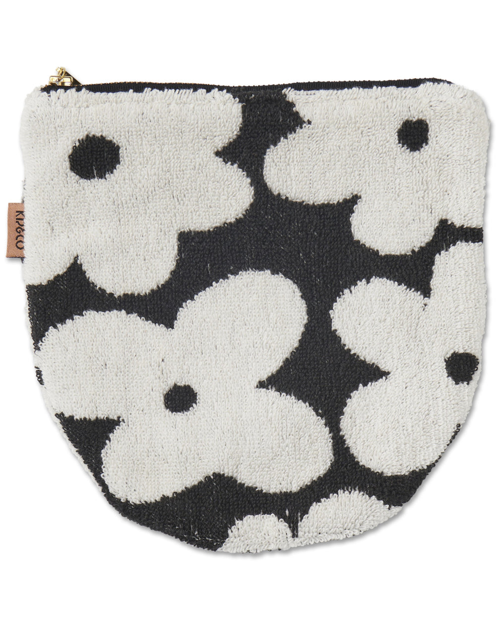 Flower Face Terry Cosmetics Pouch One Size