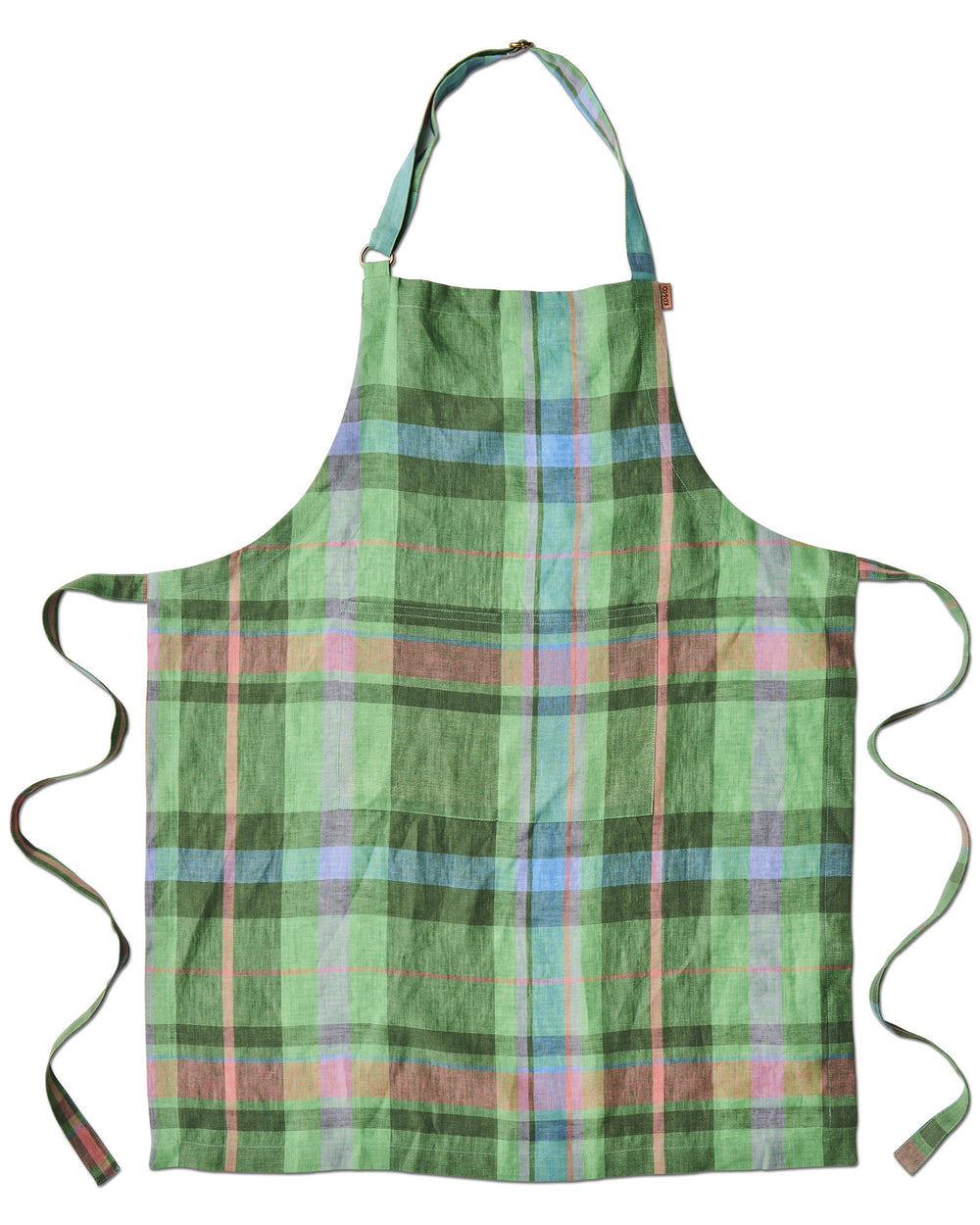 Jewel Of The Nile Tartan Linen Apron One Size