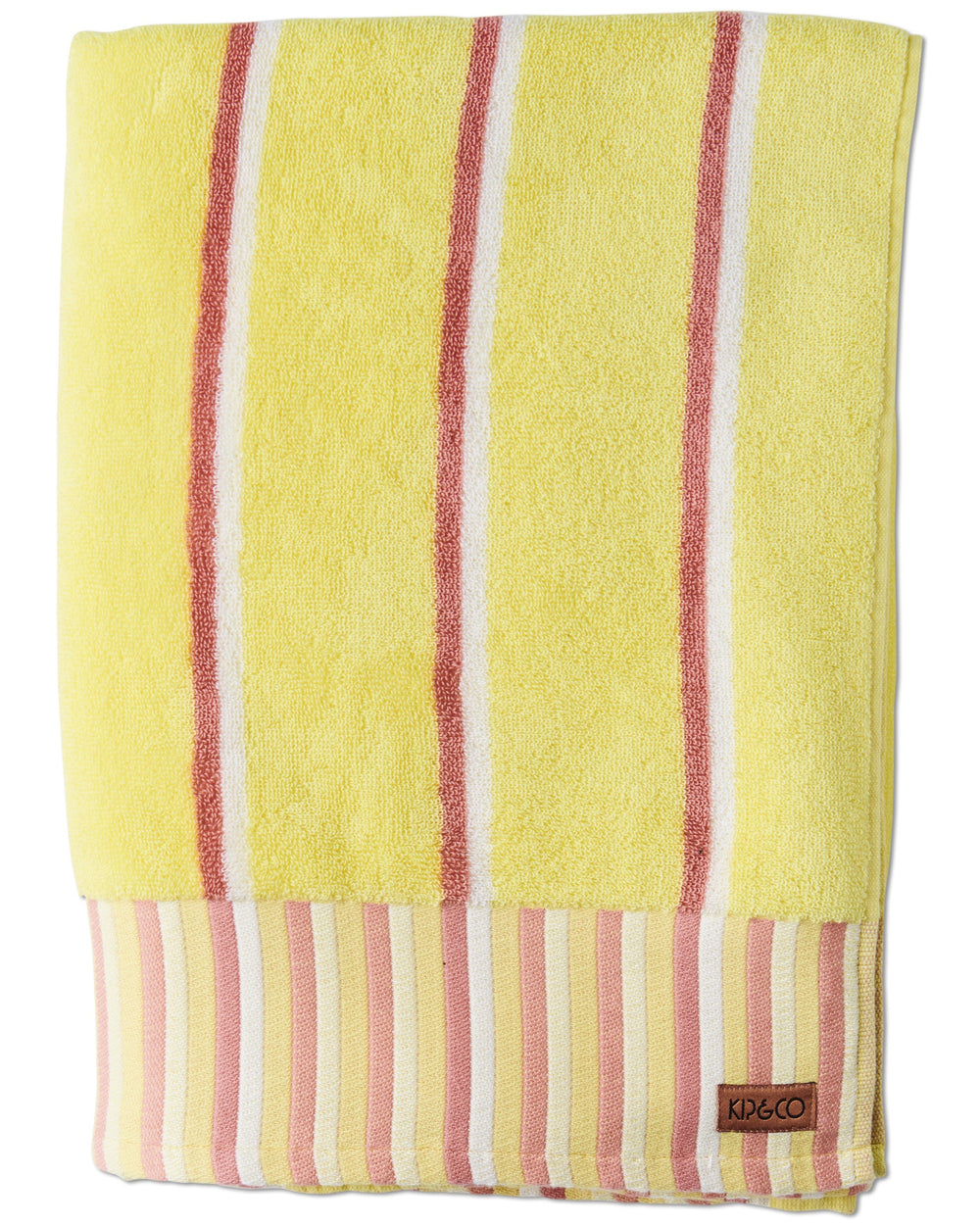 Pina Colada Stripe Terry Bath Sheet / Beach Towel One Size