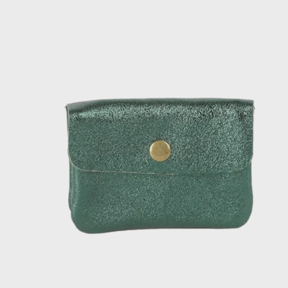 Coin Purse Metallic Green