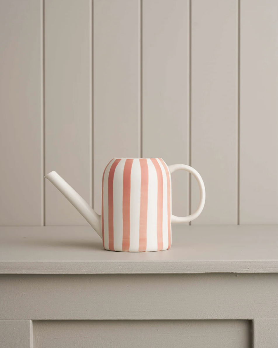 Watering Can- Coral Stripe Plant Parent