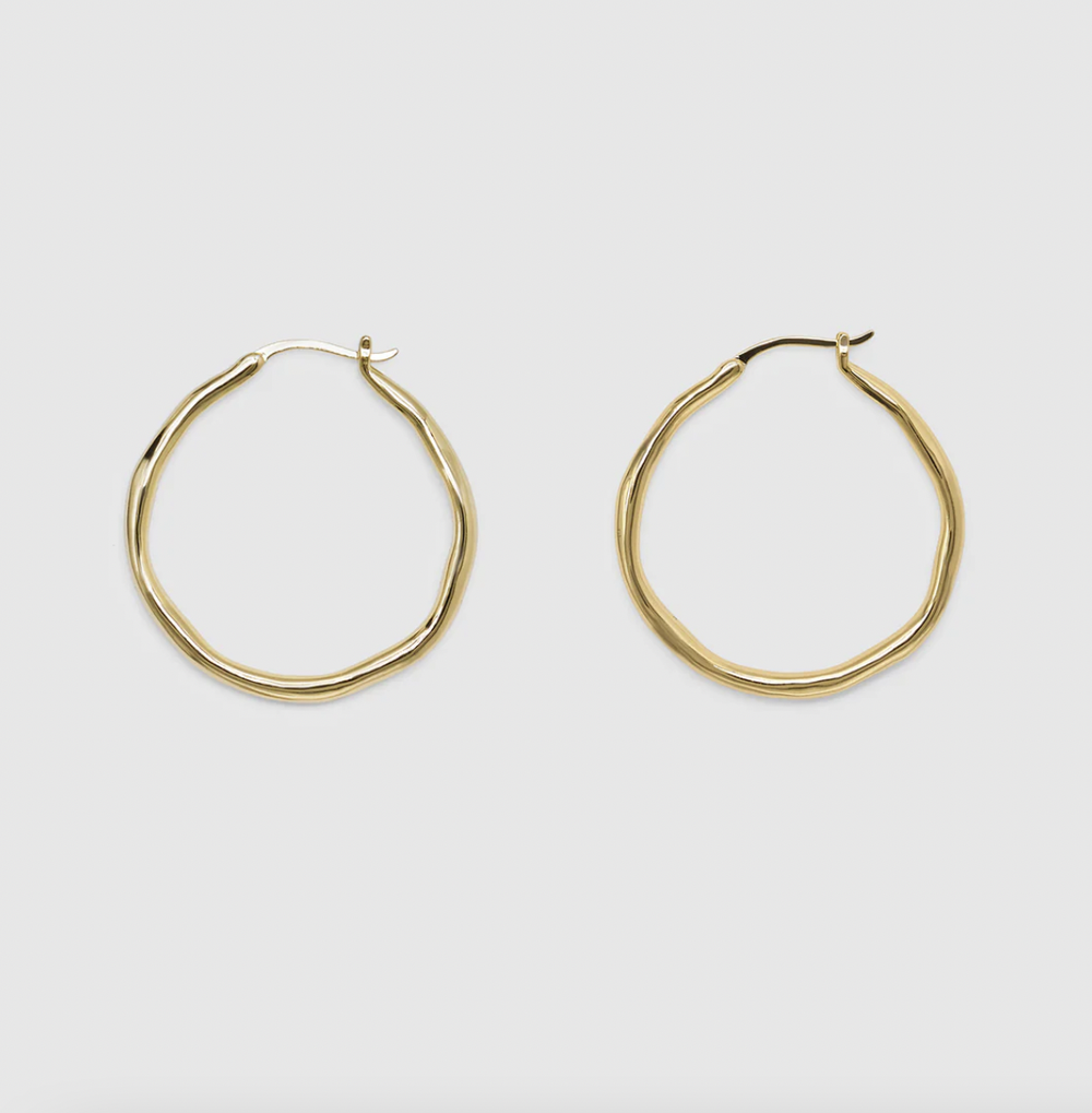 Organica Hoop Earrings Large- Gold