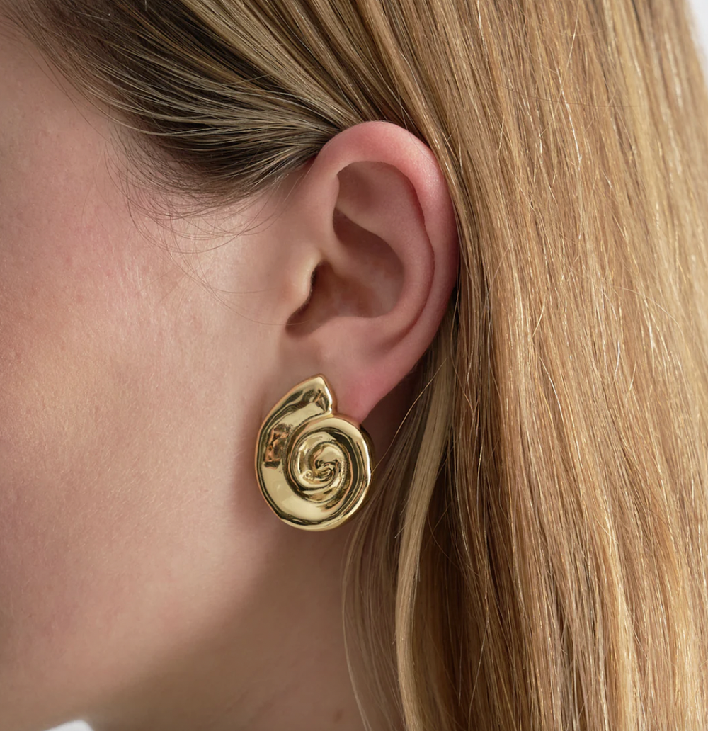 Spiral Earrings- Gold