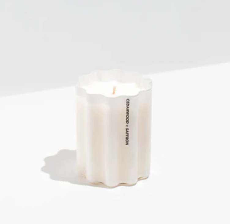 Cedarwood & Saffron Wave Candle