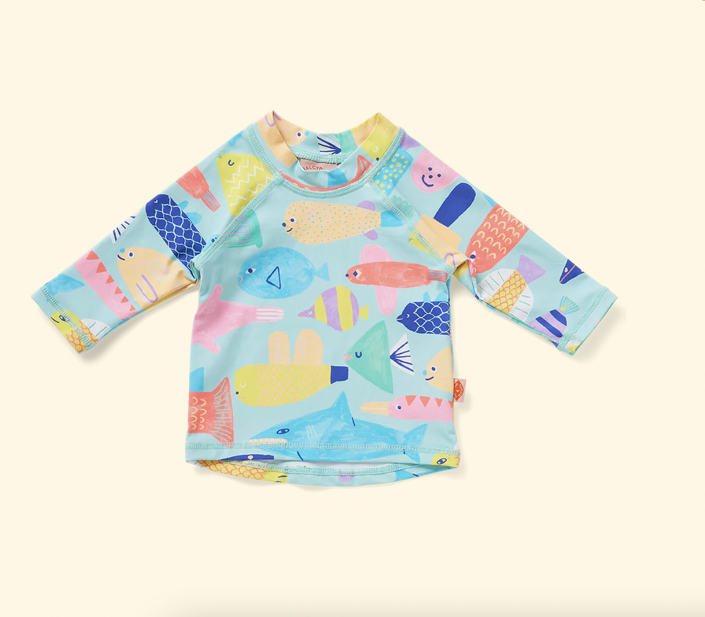 Long Sleeve Rash Vest Rainbow Reef