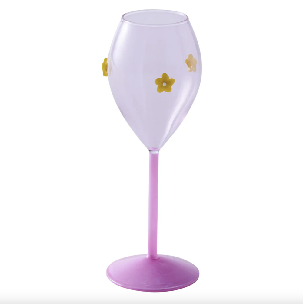 Flower Power Champagne Glass 2P Set One Size