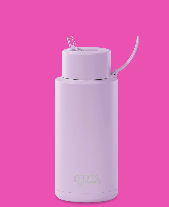 34oz Reusable Bottle (straw)- Lilac Haze