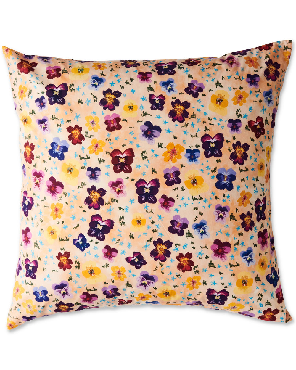 Pansy Organic Cotton European Pillowcases 2P Set