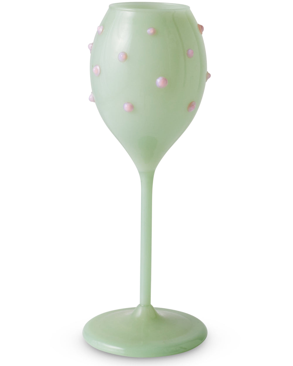 Pistachio Polkadot Champagne Glass 2P Set One Size