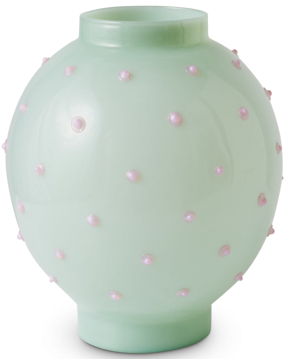 Pistachio Polkadot Fish Bowl Vase One Size