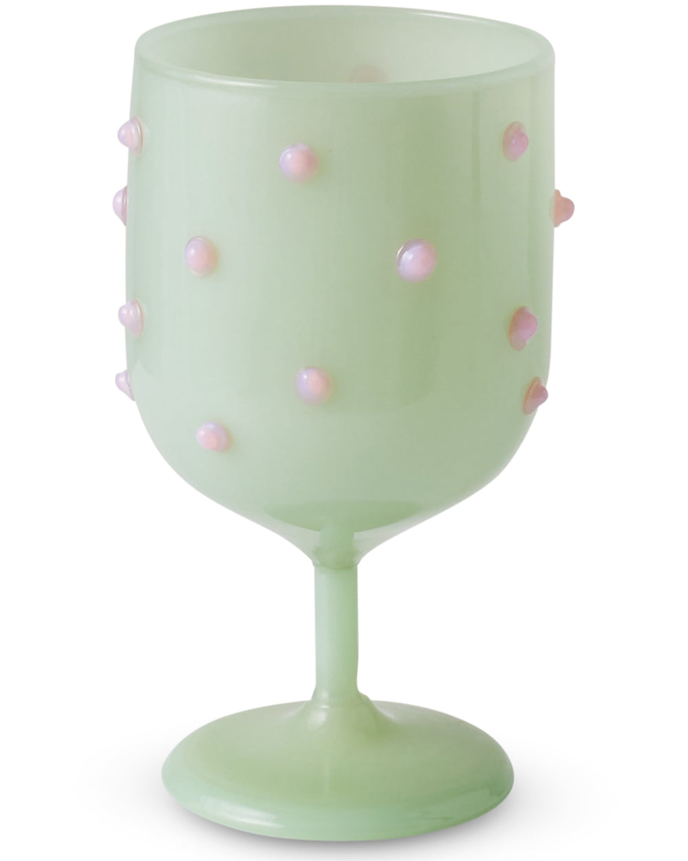 Pistachio Polkadot Wine Glass 2P Set One Size