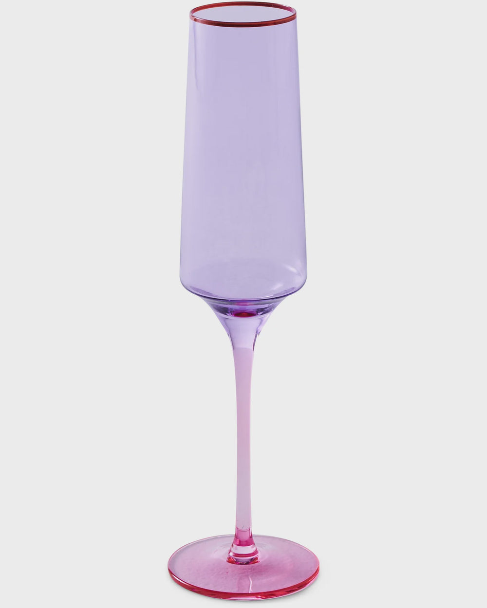 Lilac Colour Block Champagne Glass 2P Set One Size