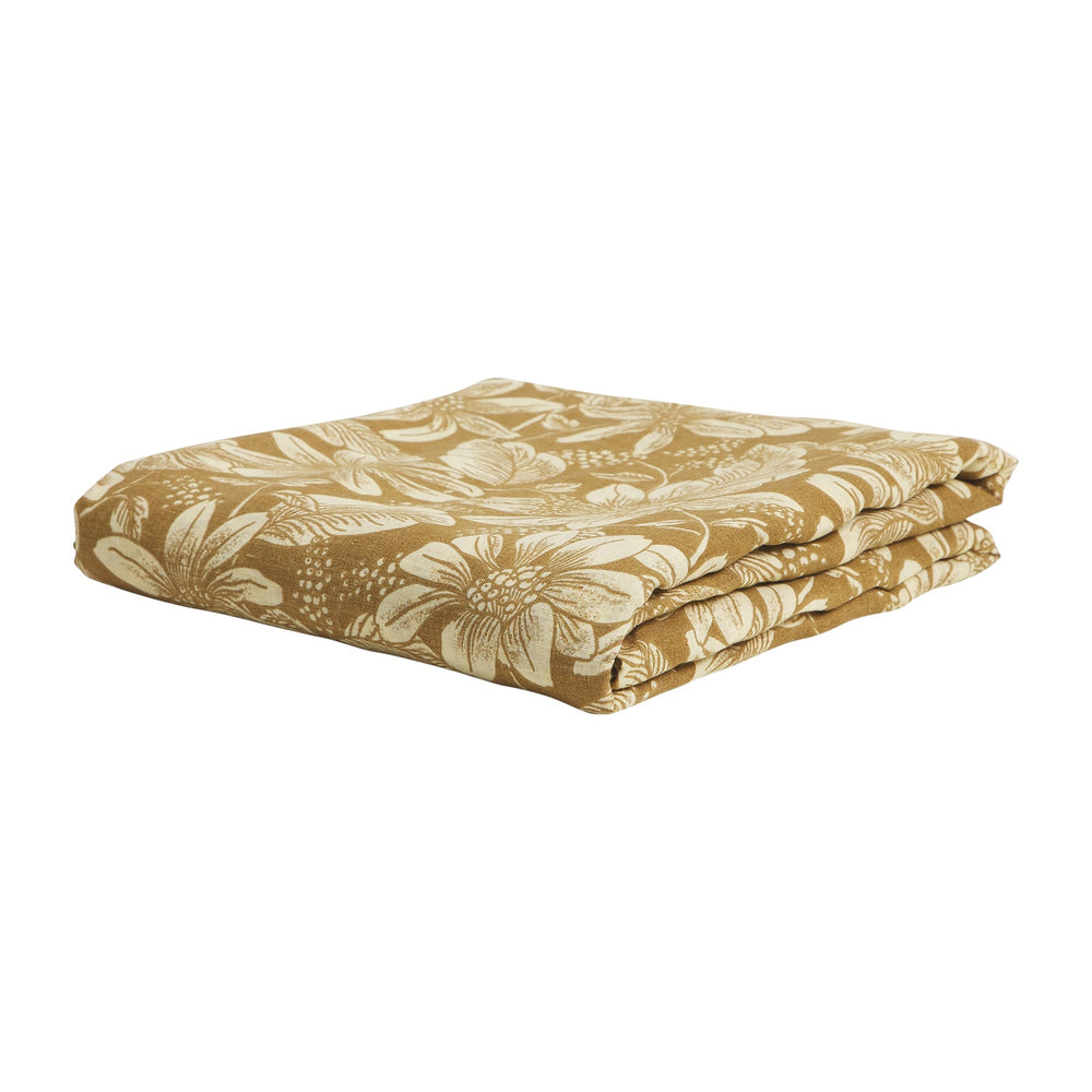 Amrita Linen Sheets - Ginger Flat Sheet King