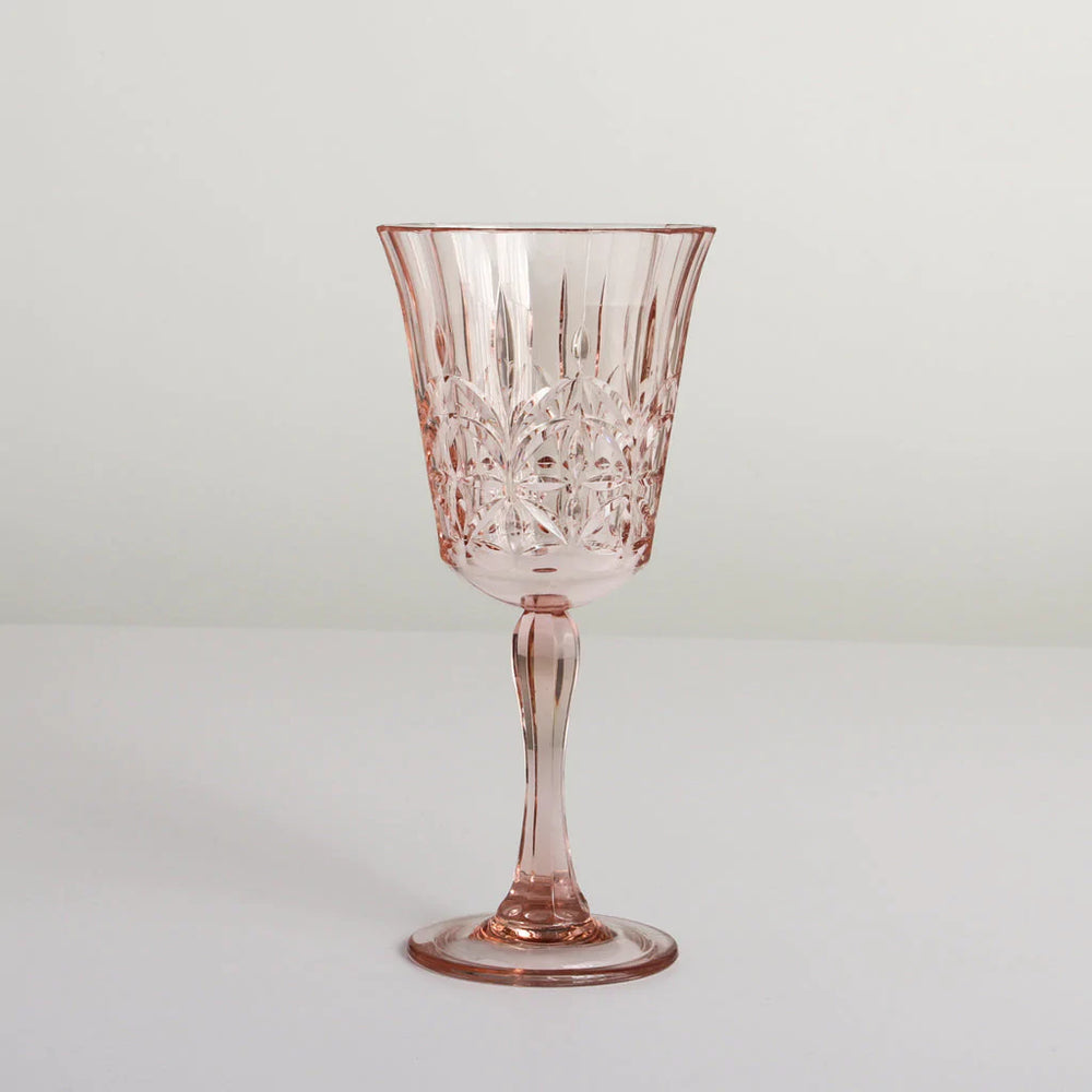 Pavilion Acrylic Wine Glass - Pale Pink