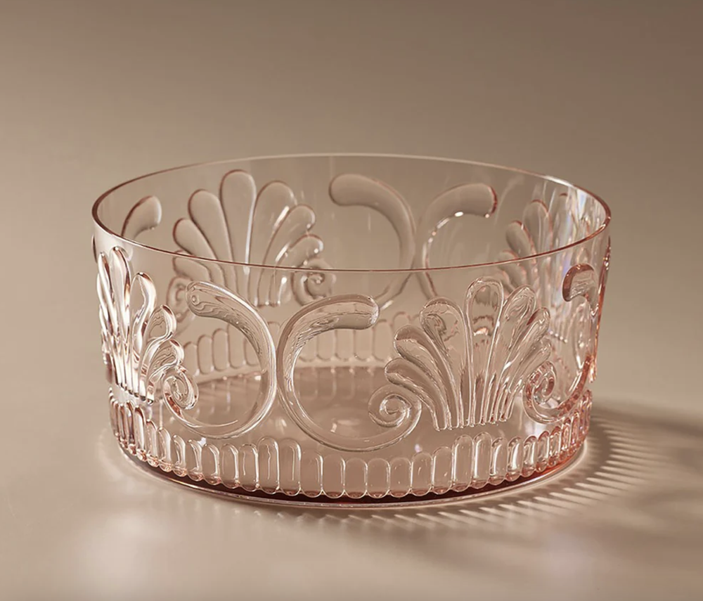 Flemington Acrylic Salad Bowl- Pink