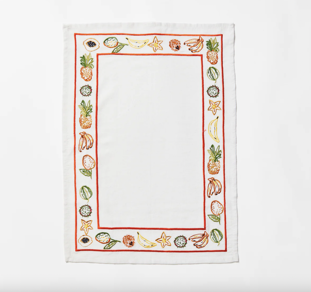 Tropics Borders Tea Towel