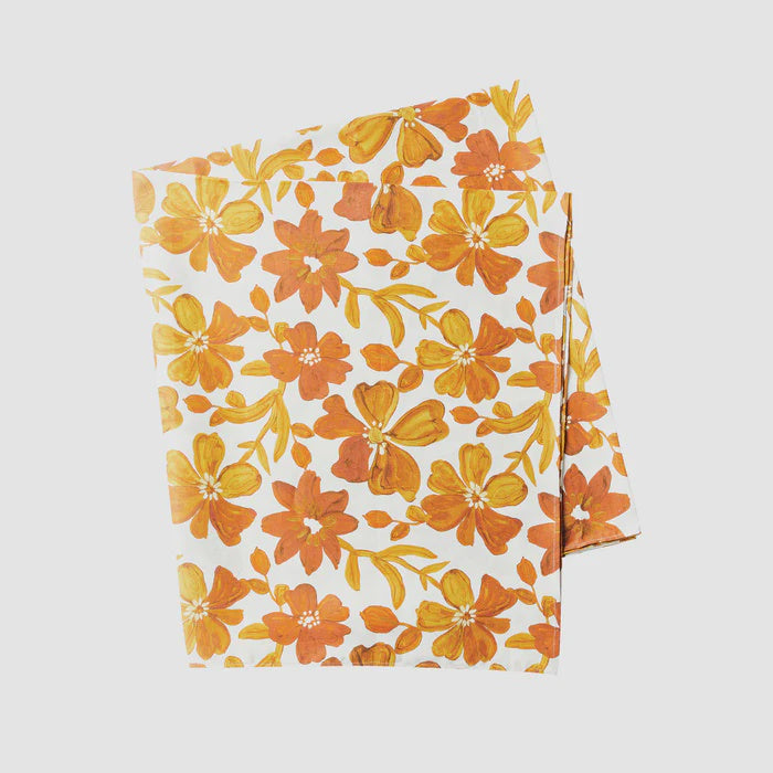 Small Dogwood Rust Tablecloth