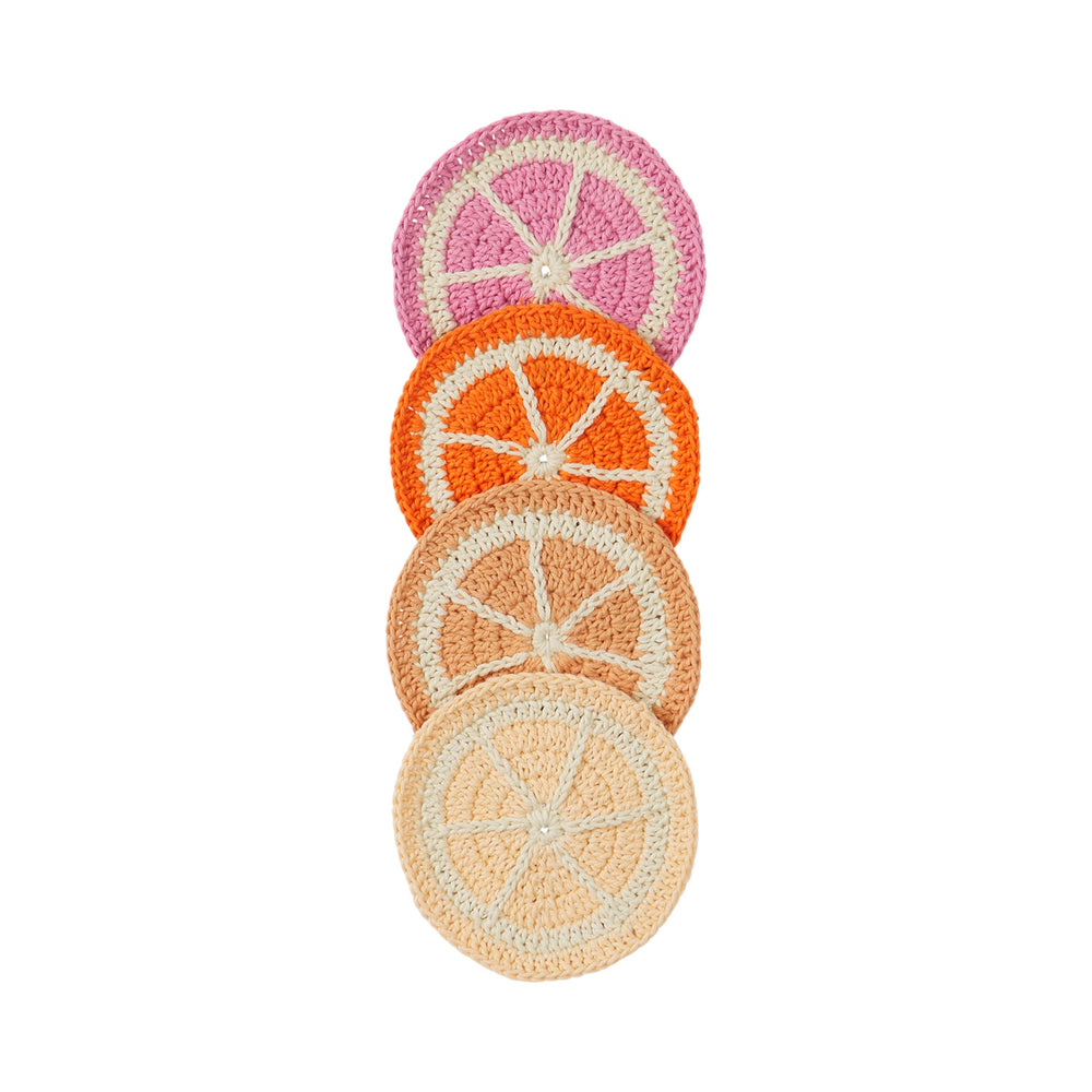 Fruitvale Crochet Coaster Set - Dahlia