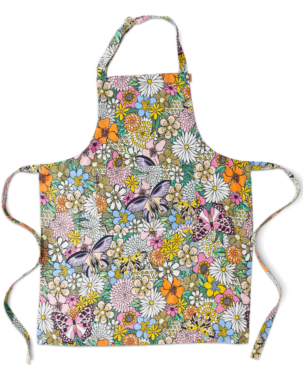 Bliss Floral Linen Apron One Size